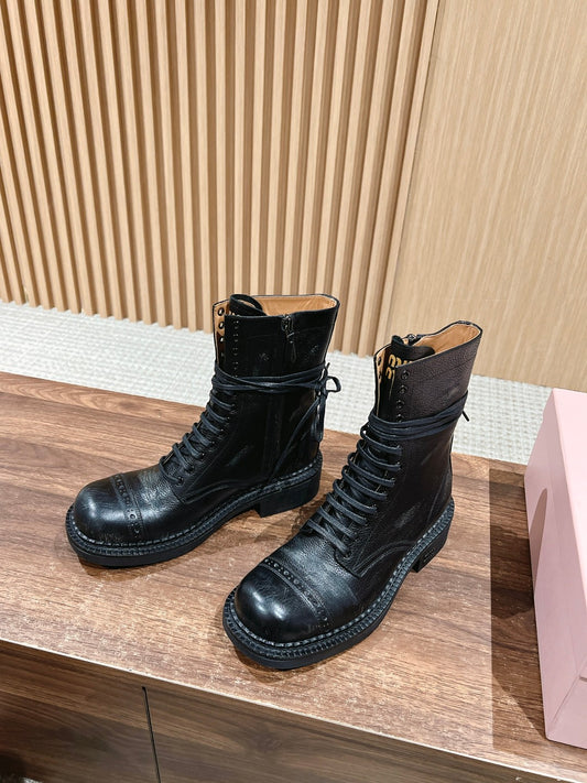 Miu 25fw combat boots