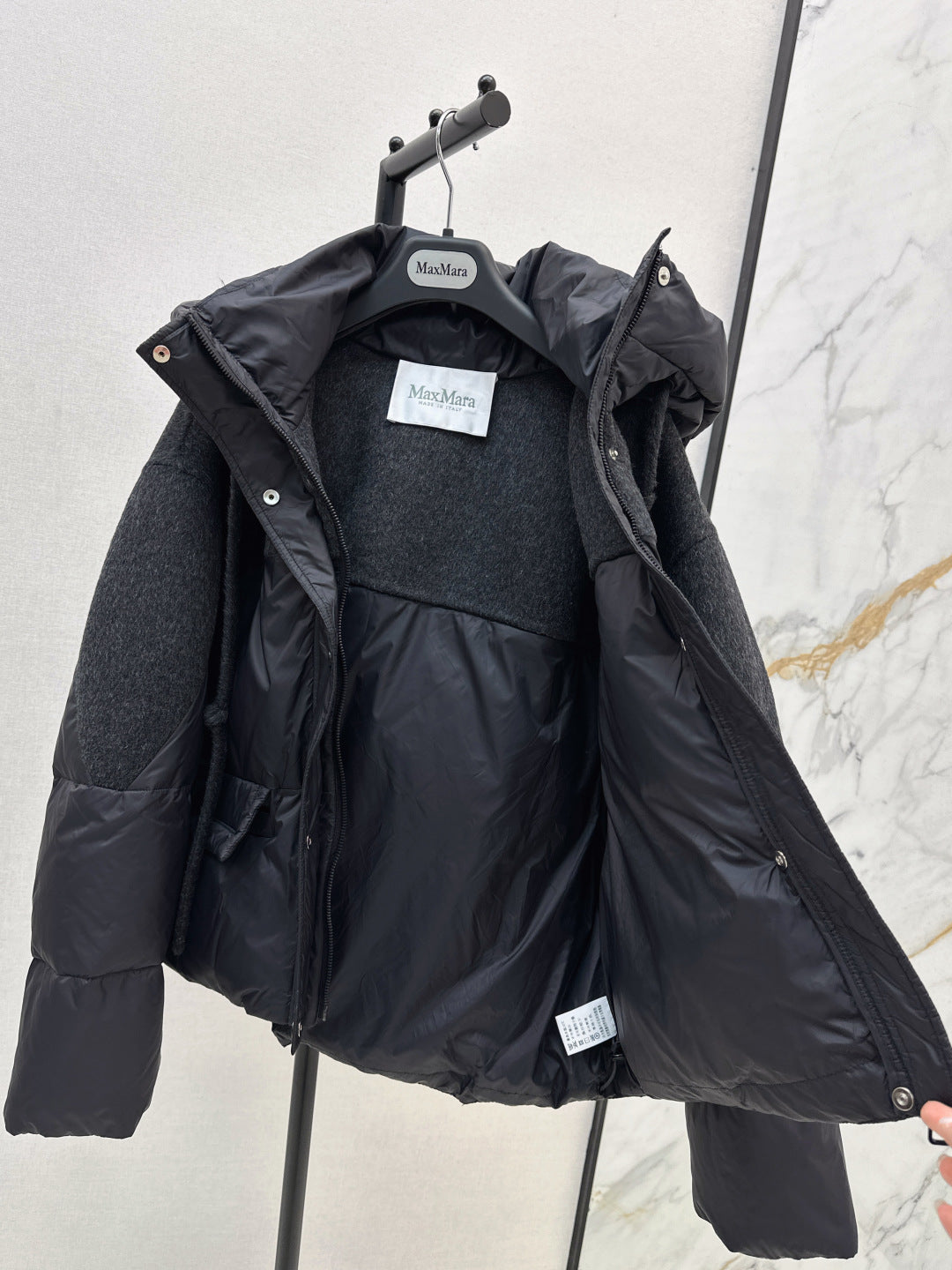 Max 25fw hooded down jacket