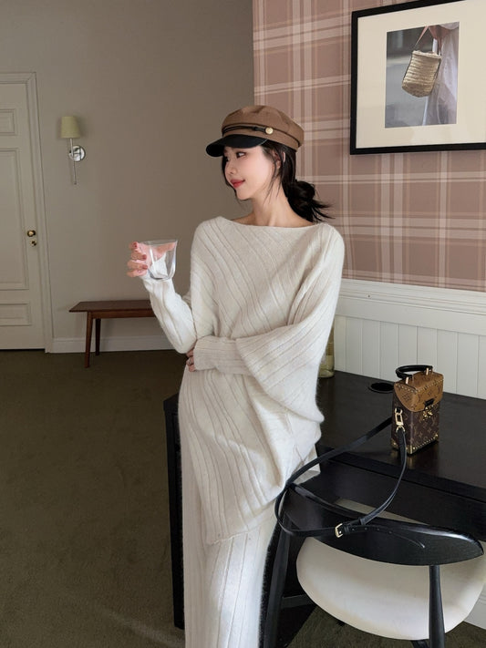 Brun 25fw wool sweater pants sets