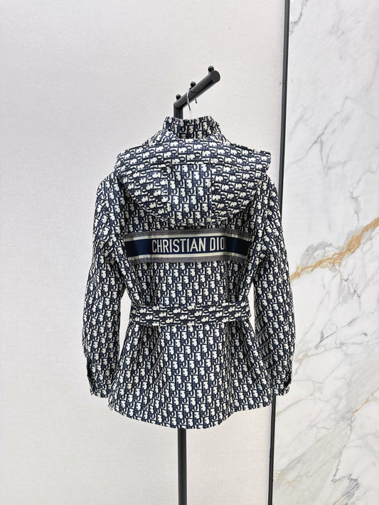 CD 25fw jacquard hooded jacket