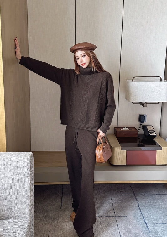 Ralp 25fw turtleneck sweater pants set