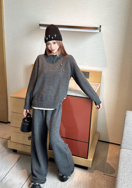 Loro 25fw sweater pants sets