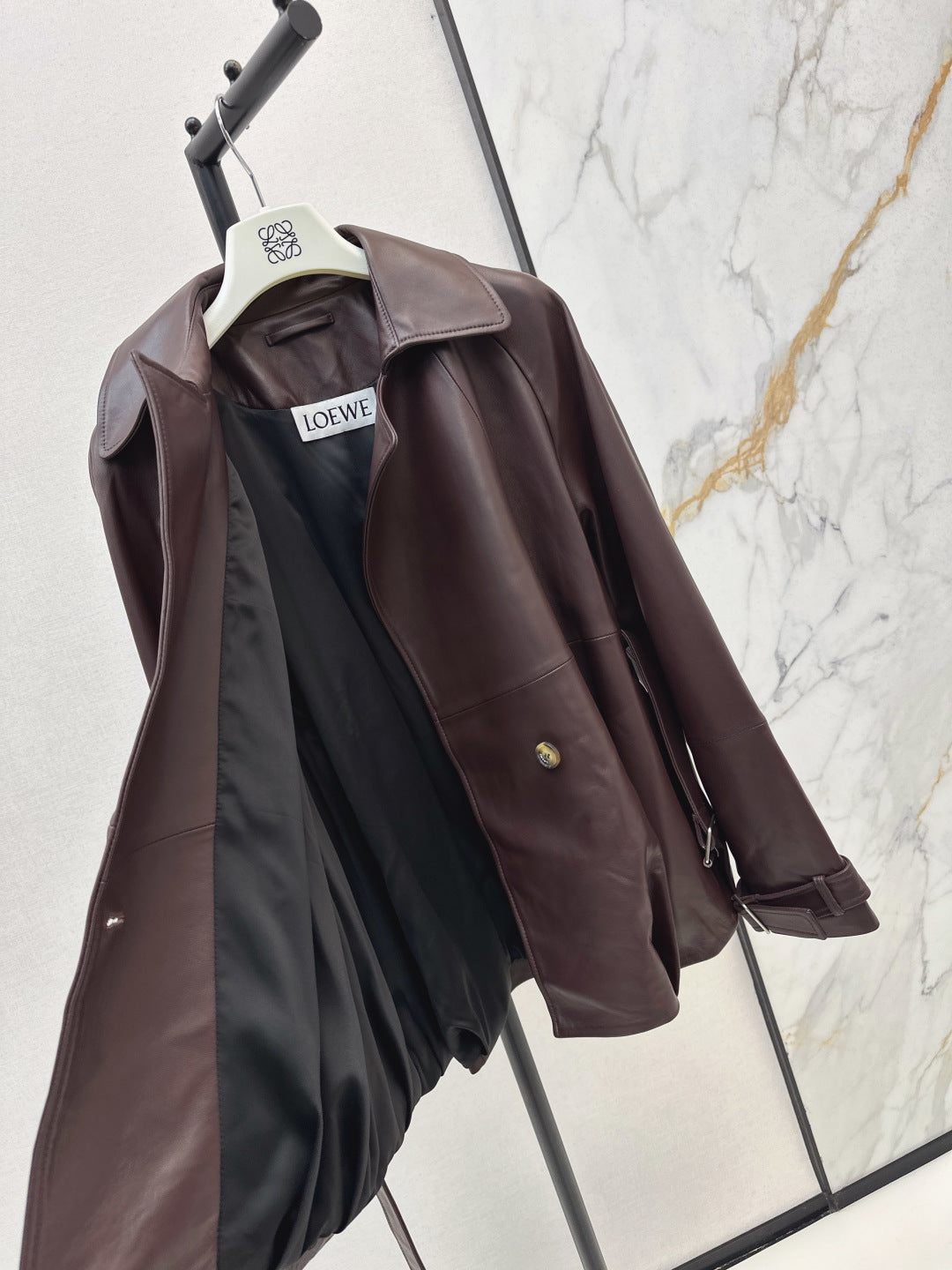 Loe 25fw leather jacket