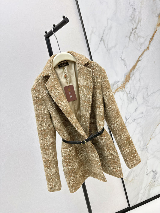 Loro 25fw plaid jacket