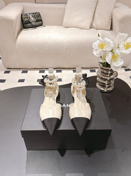 Chan 25fw slingback flats