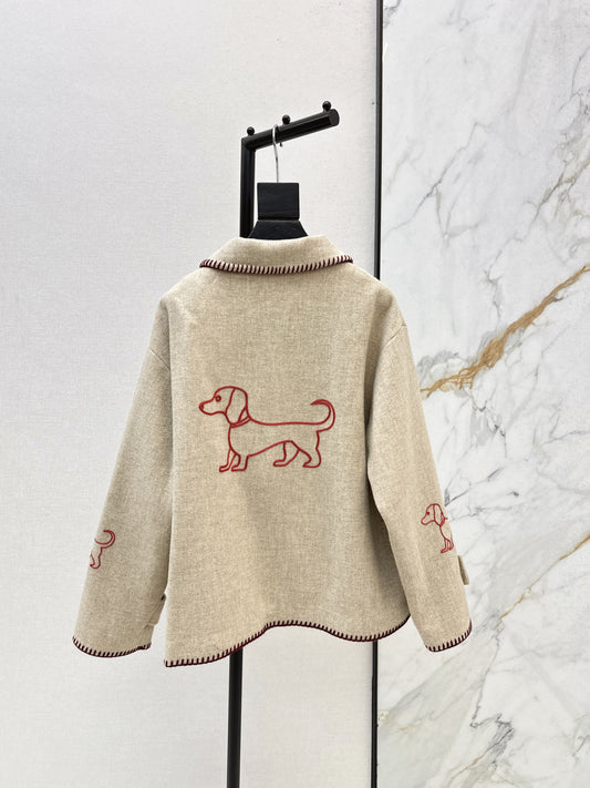 Thom 25fw embroidery jacket