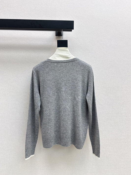 CD 25fw embroidery sweater