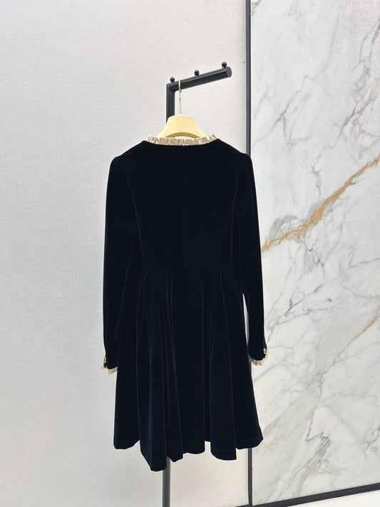 Miu 25fw velvet dress