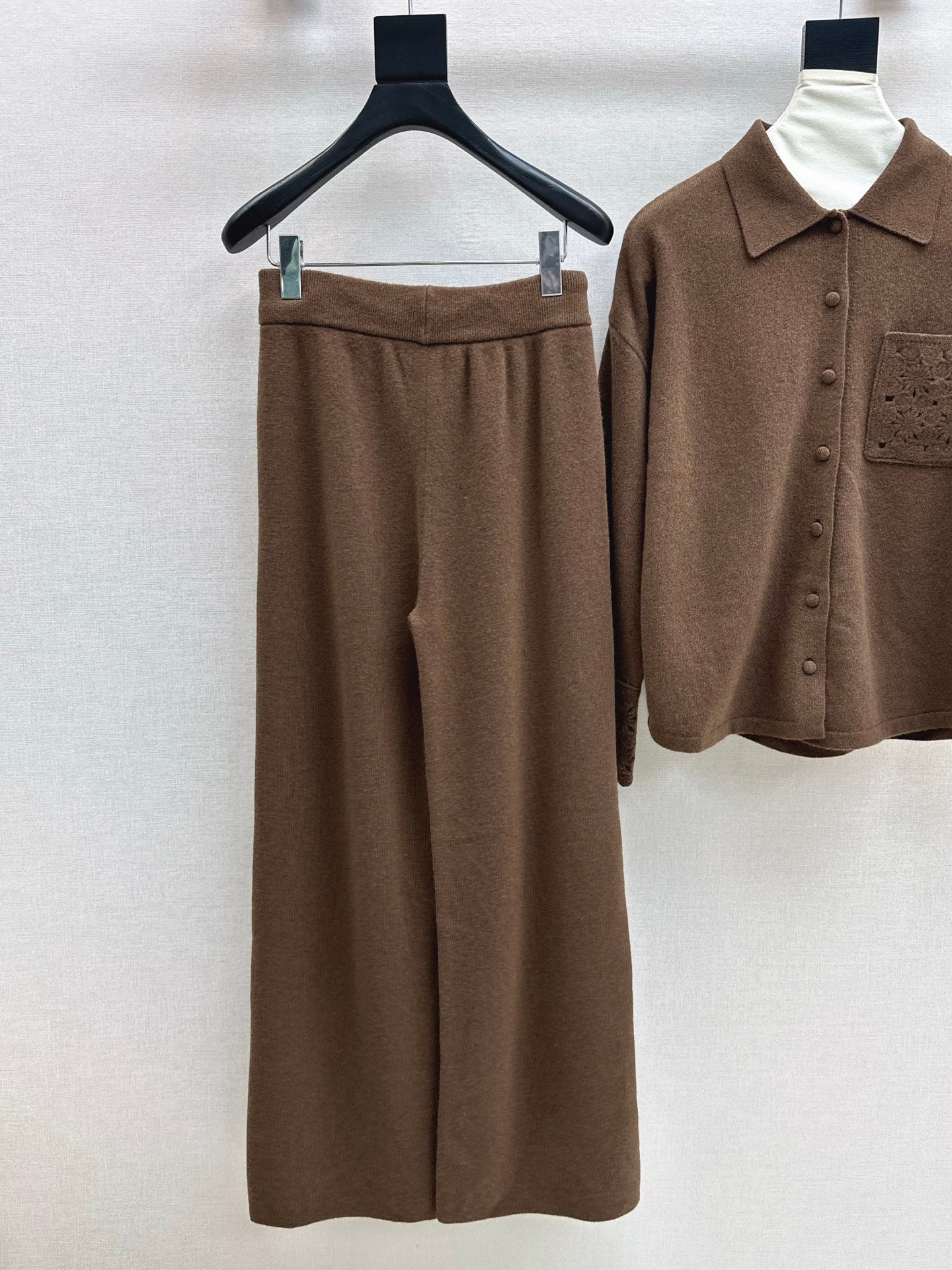 Chol 25fw wool cardigan pants set