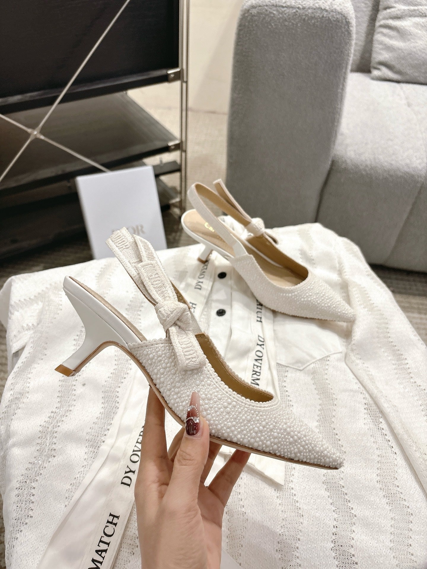 CD 25fw kitten slingback heels