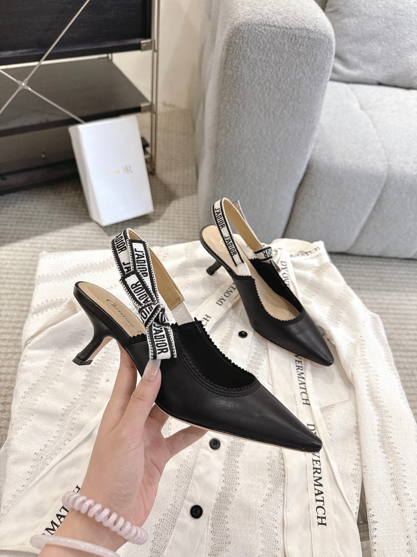 CD 25fw kitten slingback heels