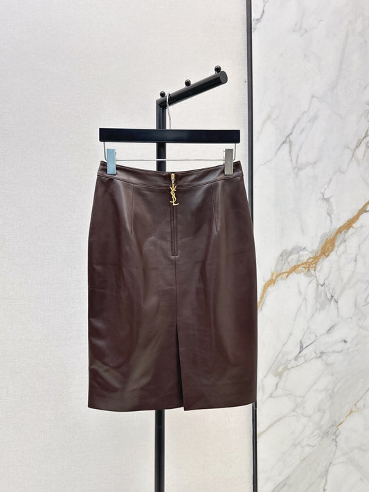 Sain 25fw leather skirt