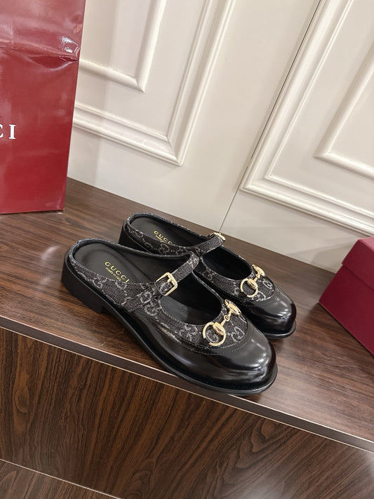 Guc 25fw mary jane mules shoes