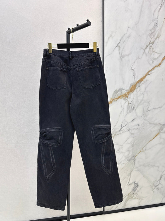 Chan 25fw cargo denim pants