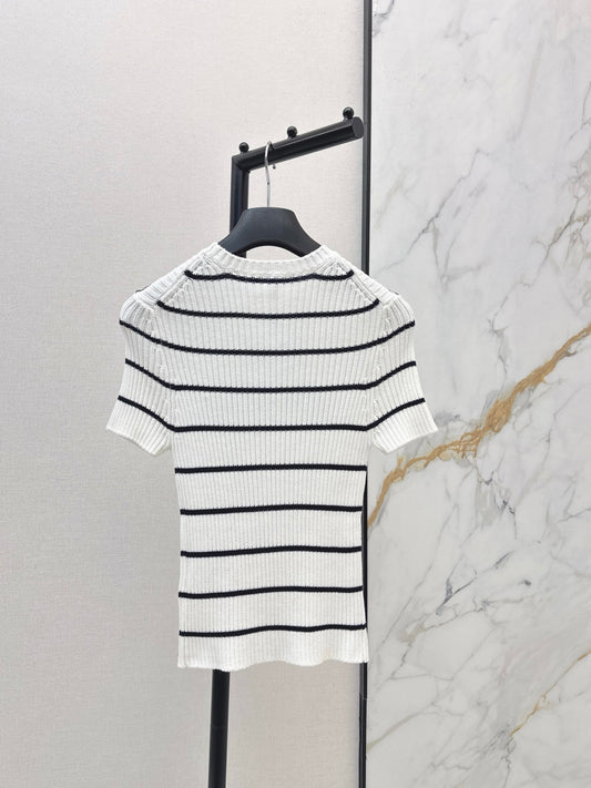 CD 25fw stripe knit t-shirt