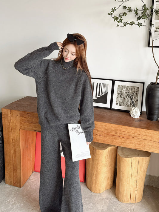 Loro 25fw wool pullover pants set