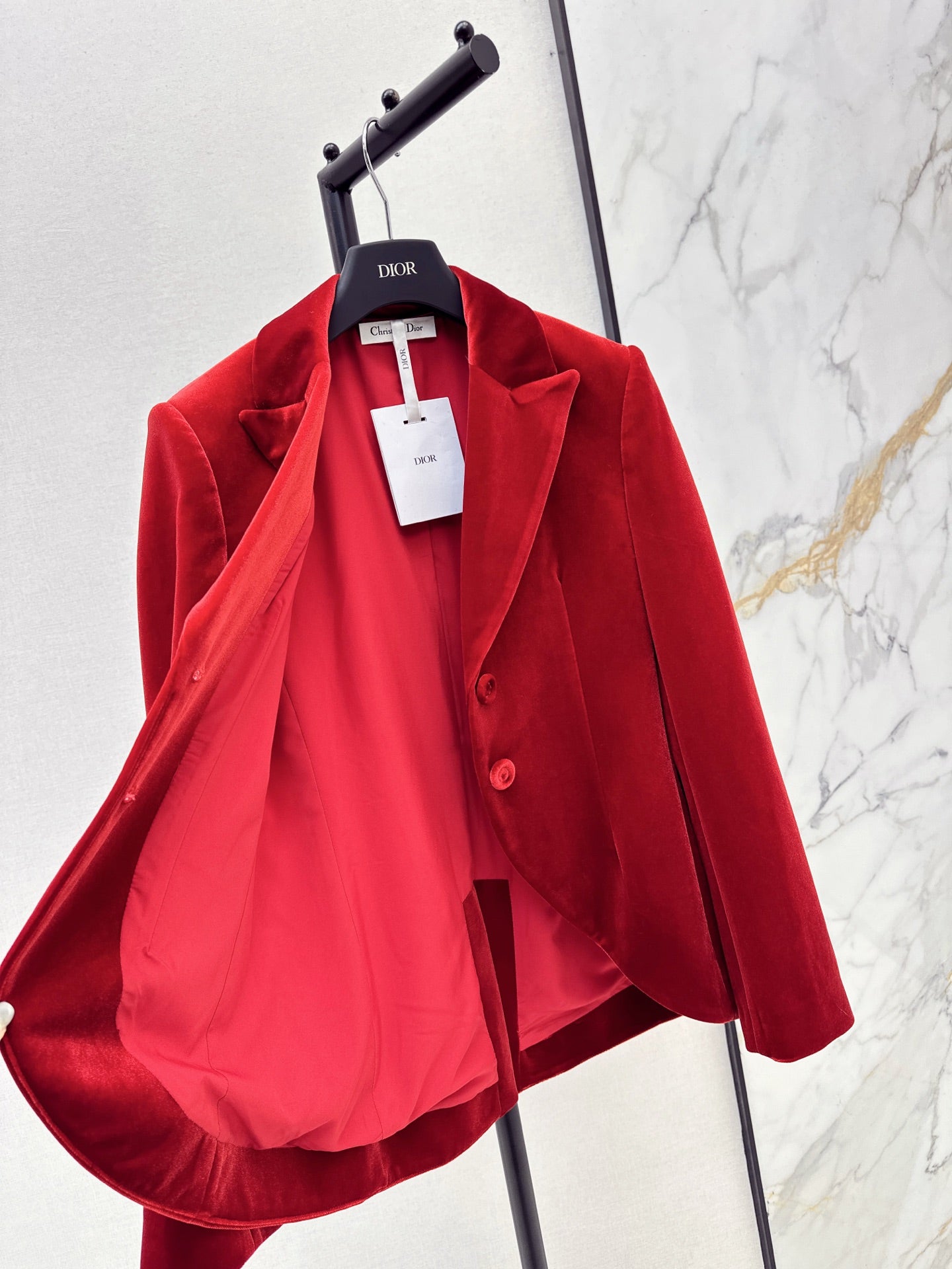 CD 25fw velvet blazer