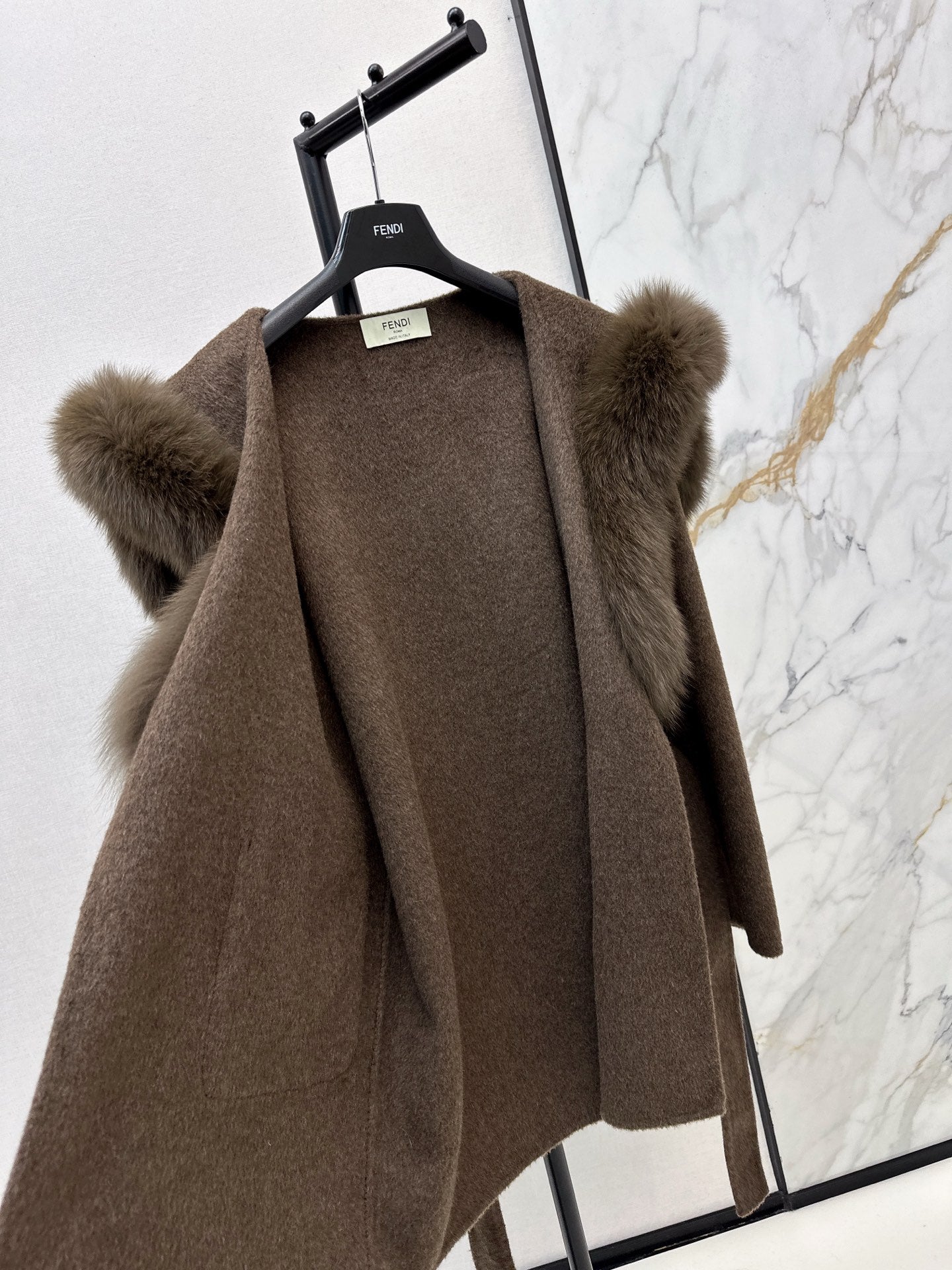 Fend 25fw woolen pea coats