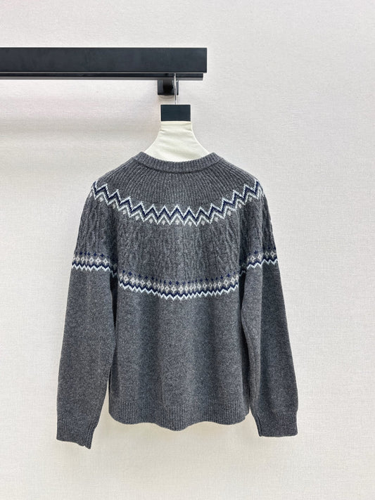 Loro 25fw fair isle cardigan