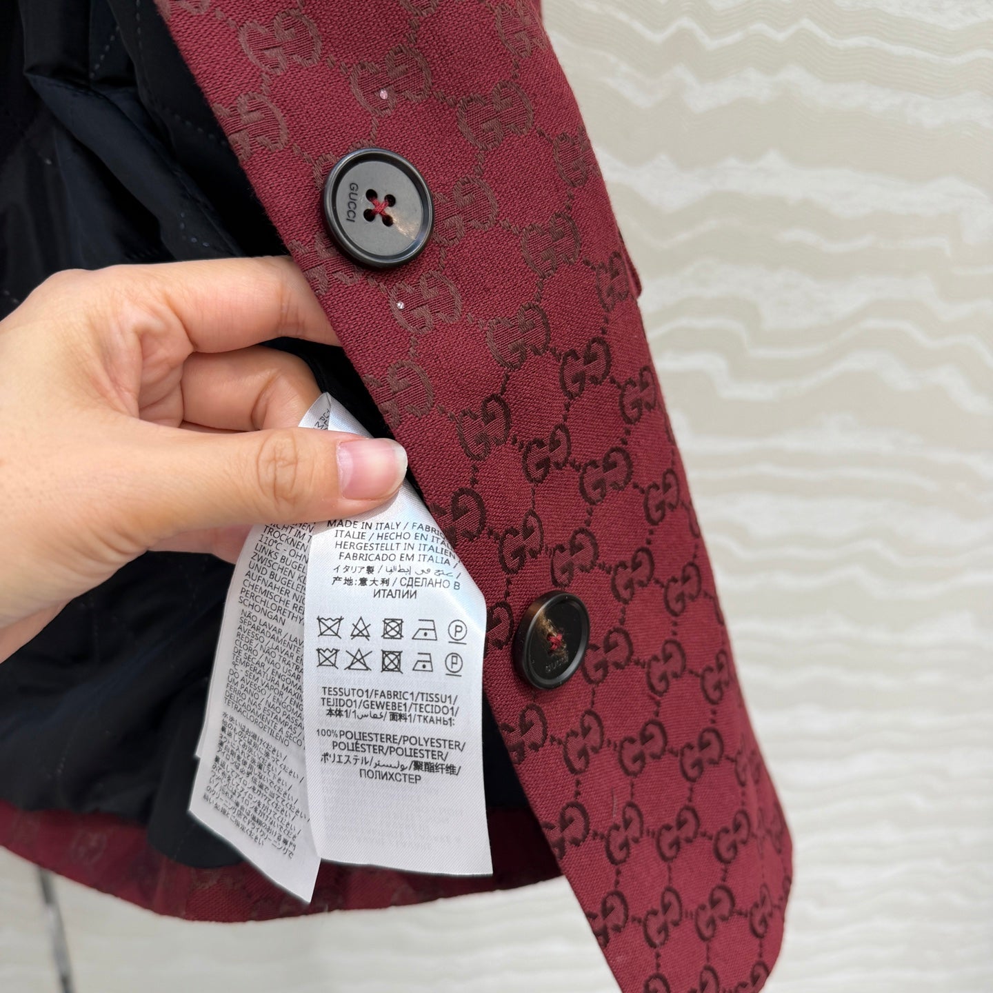 Gucc 25fw jacquard blazer