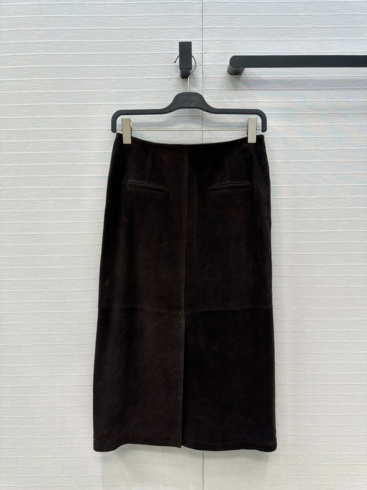Row 25fw leather skirt