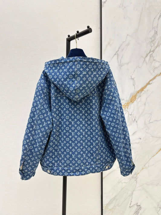 Louis 25fw lined denim jacekt