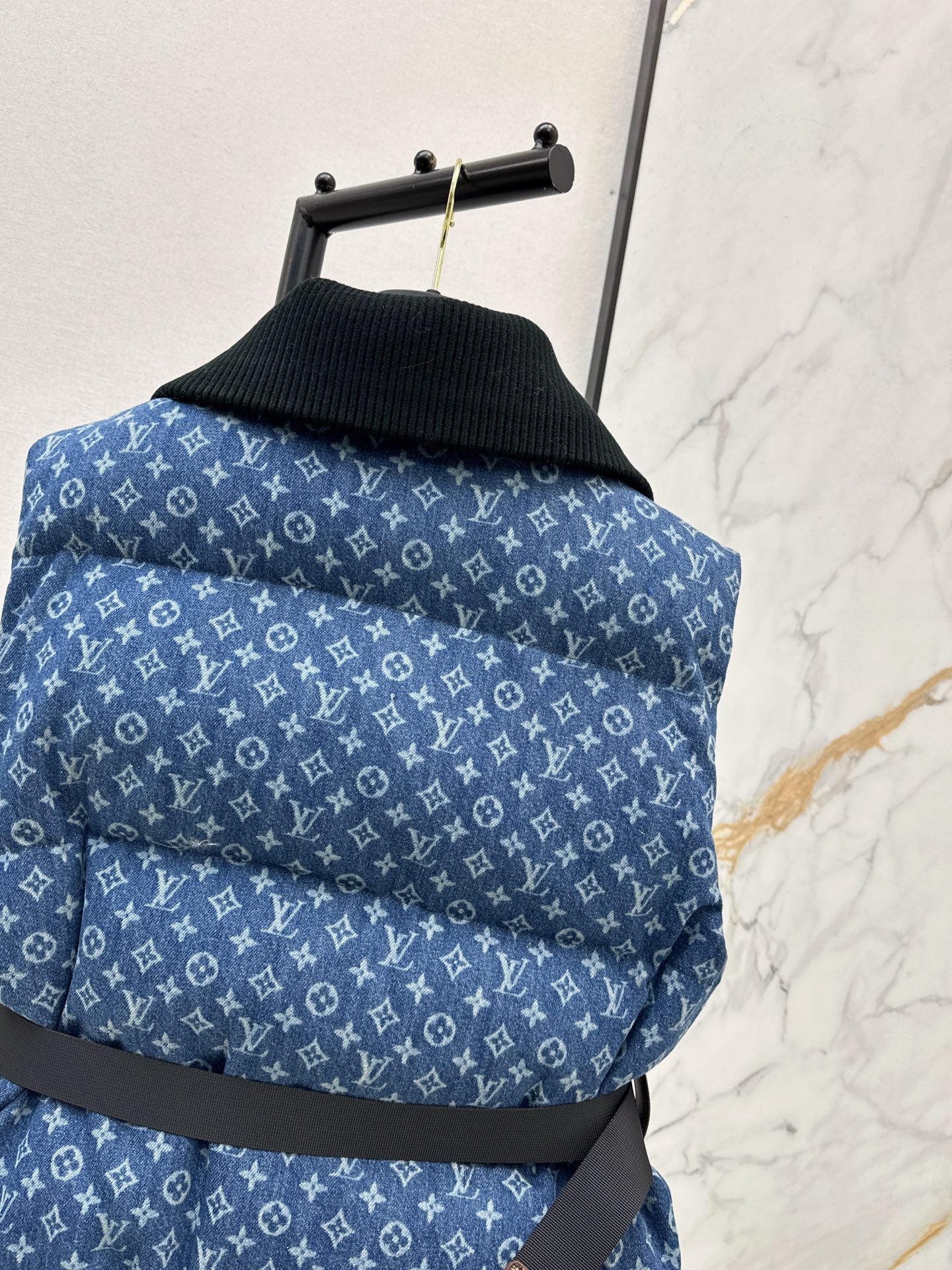 Louis 25fw denim down vest jacket