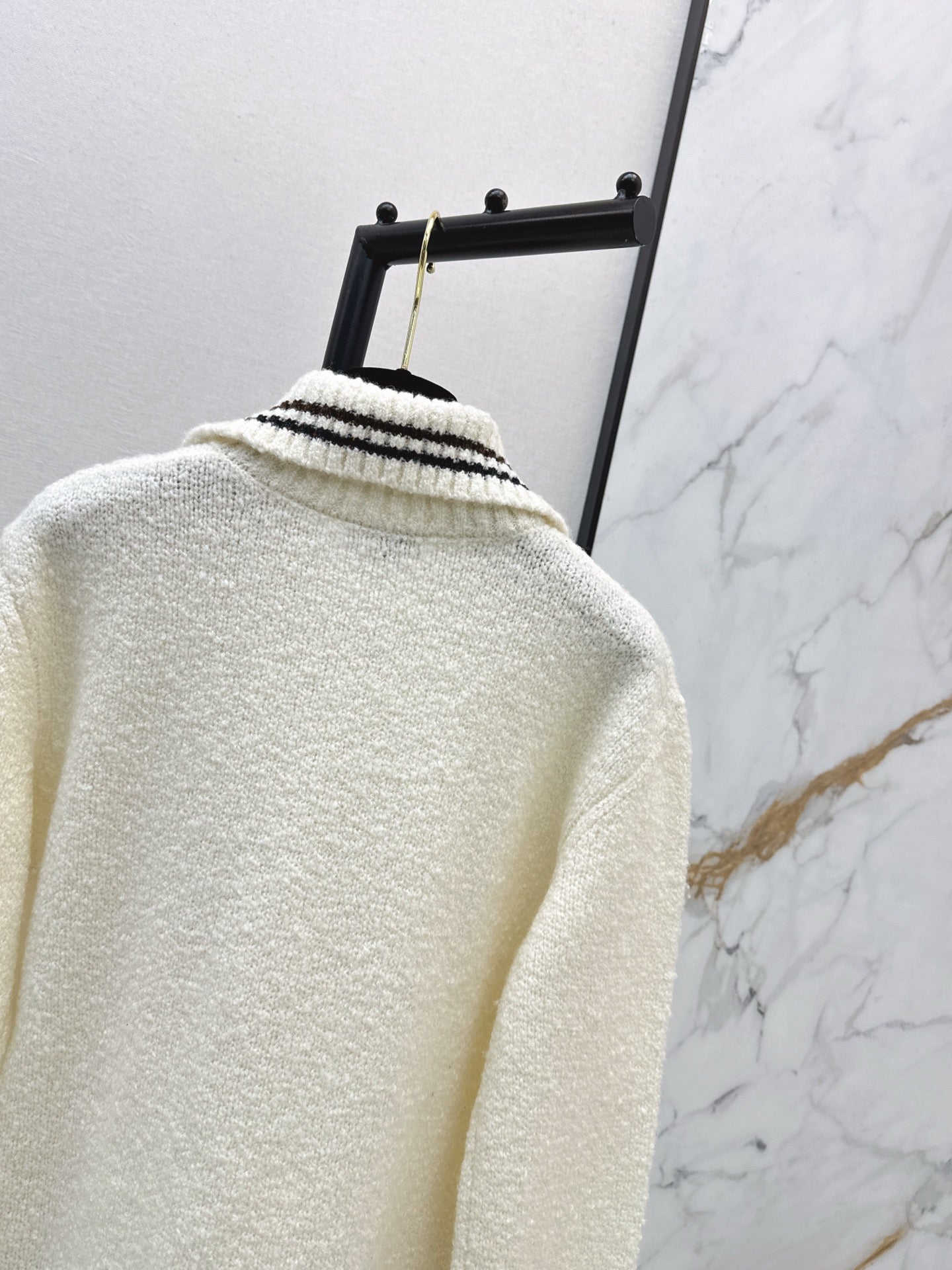 Chan 25fw zip jumper cashmere sweater