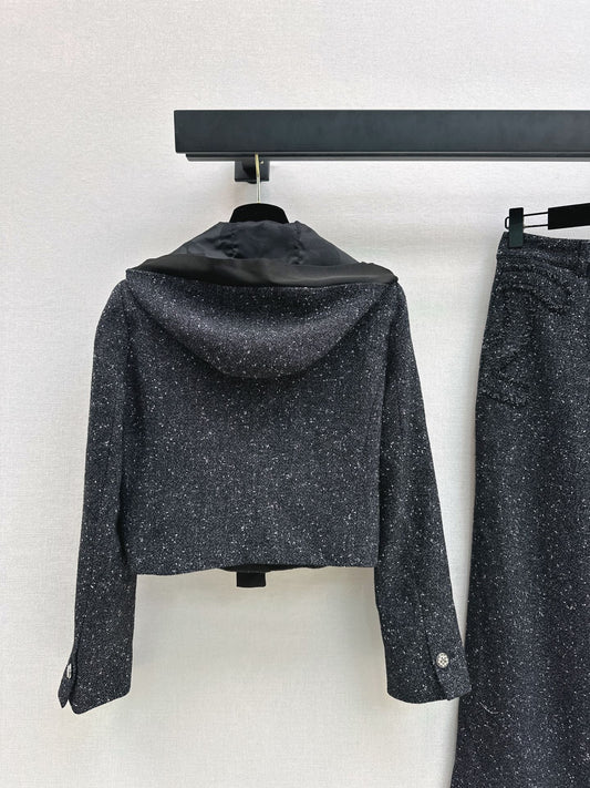 Chan 25fw tweed woven jacket