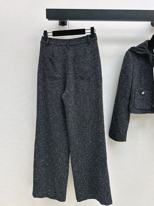 Chan 25fw woven straight pants