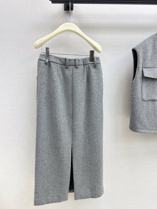 Brun 25fw woolen skirt