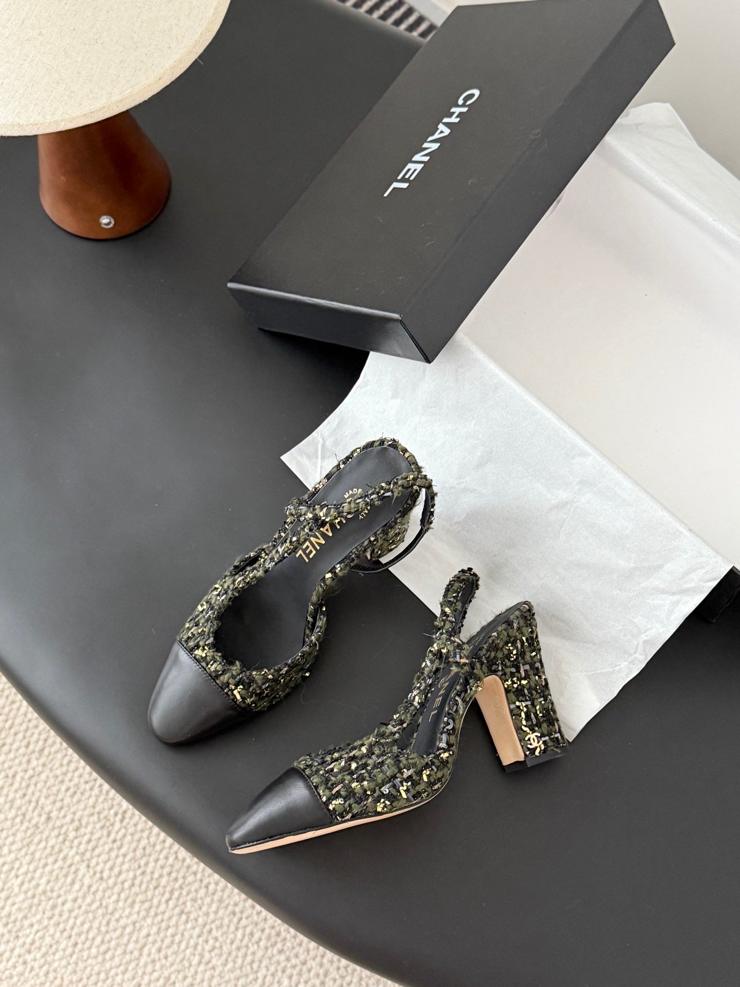 Chan 25fw slingback heels