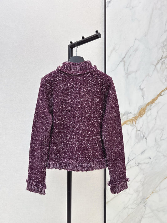 Balm 25fw woven knit jacket