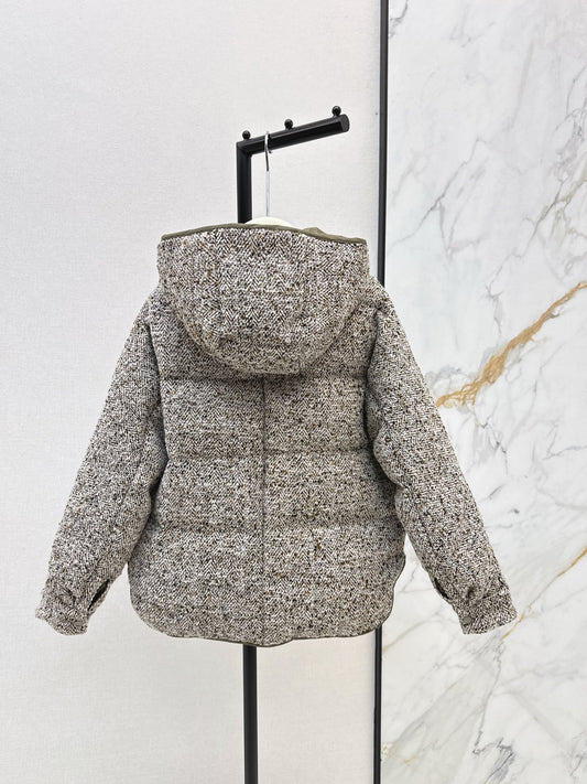 Brun 25fw reversible woven down jacket