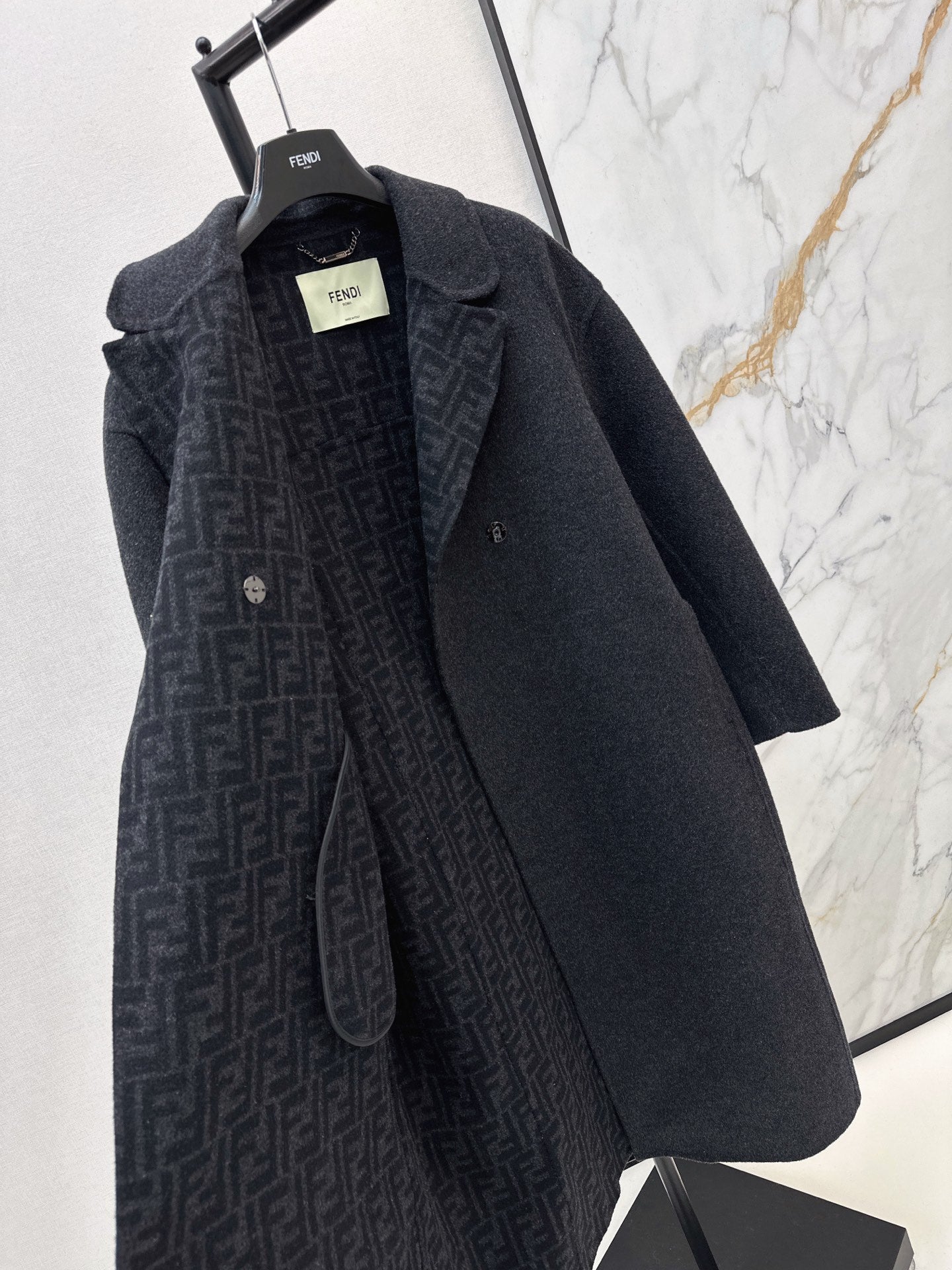 Fend 25fw wool overcoats