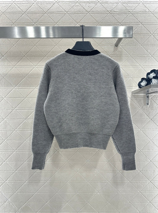 Saint 25fw bow knit cardiagn