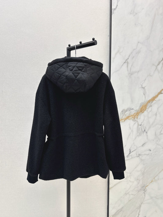 Prad 25fw hooded woolen jacket