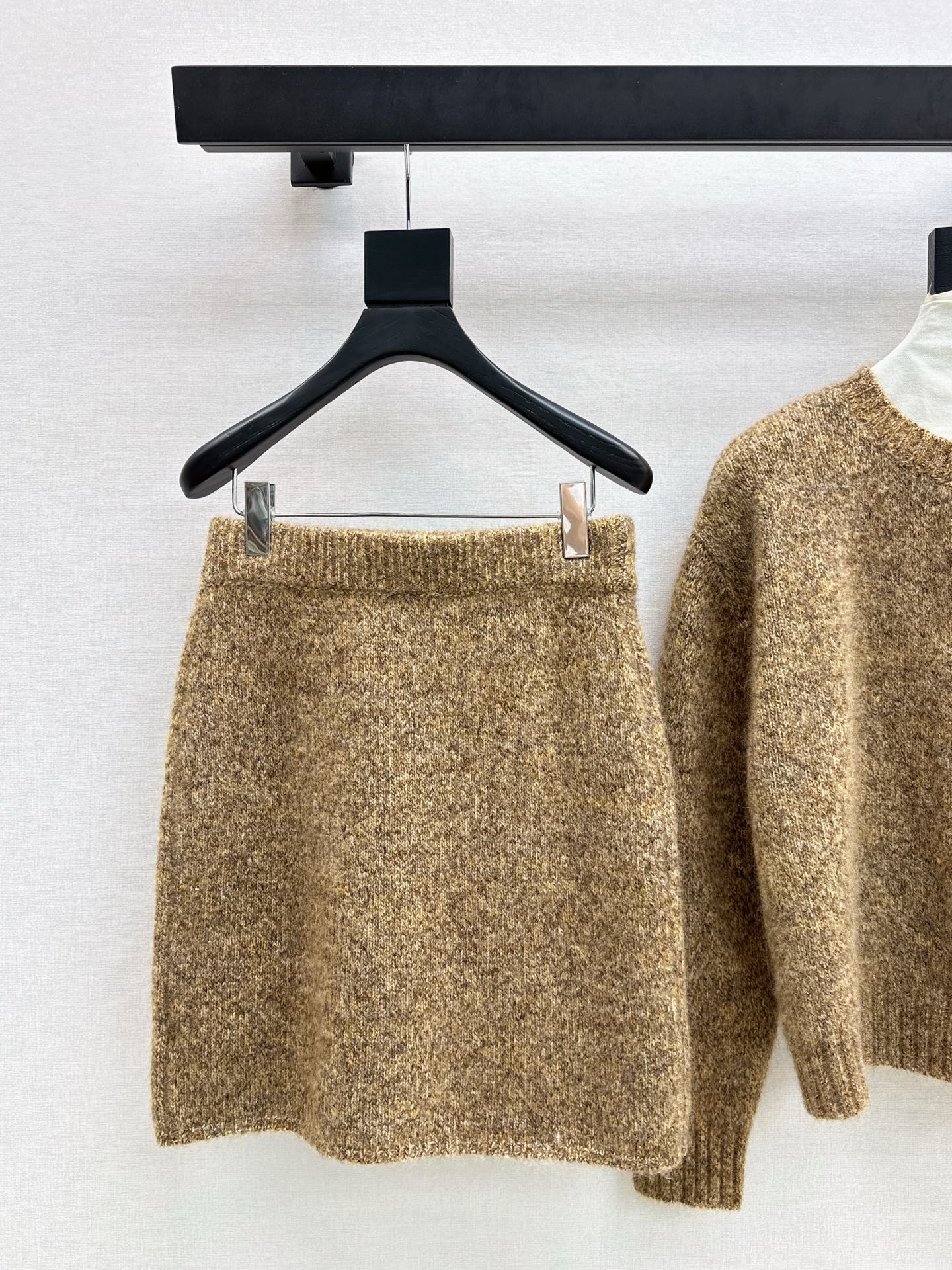 Bott 25fw wool cardigan skirts outfit sets