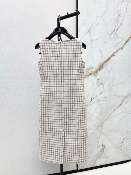 Thom 25fw tweed sleeveless dress
