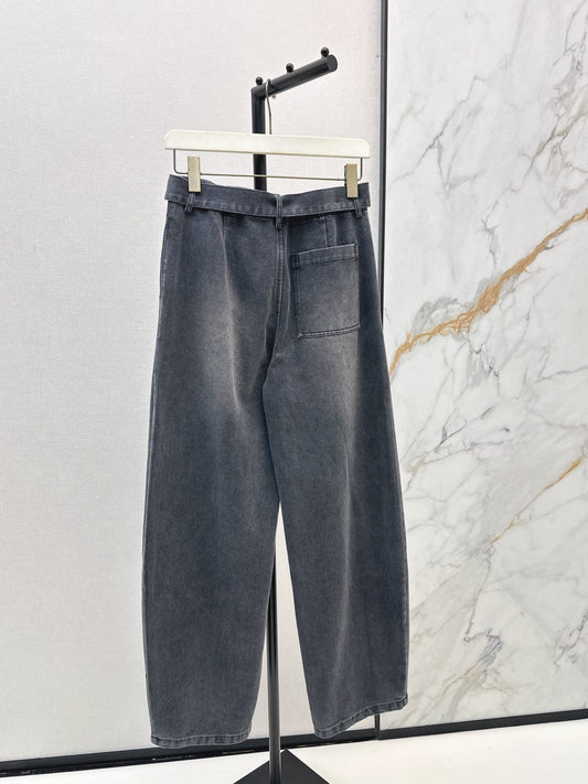 Loe 26ss wide-leg denim pants