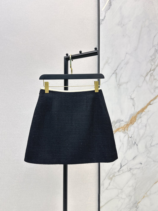 Valen 26ss woven A-line skirt