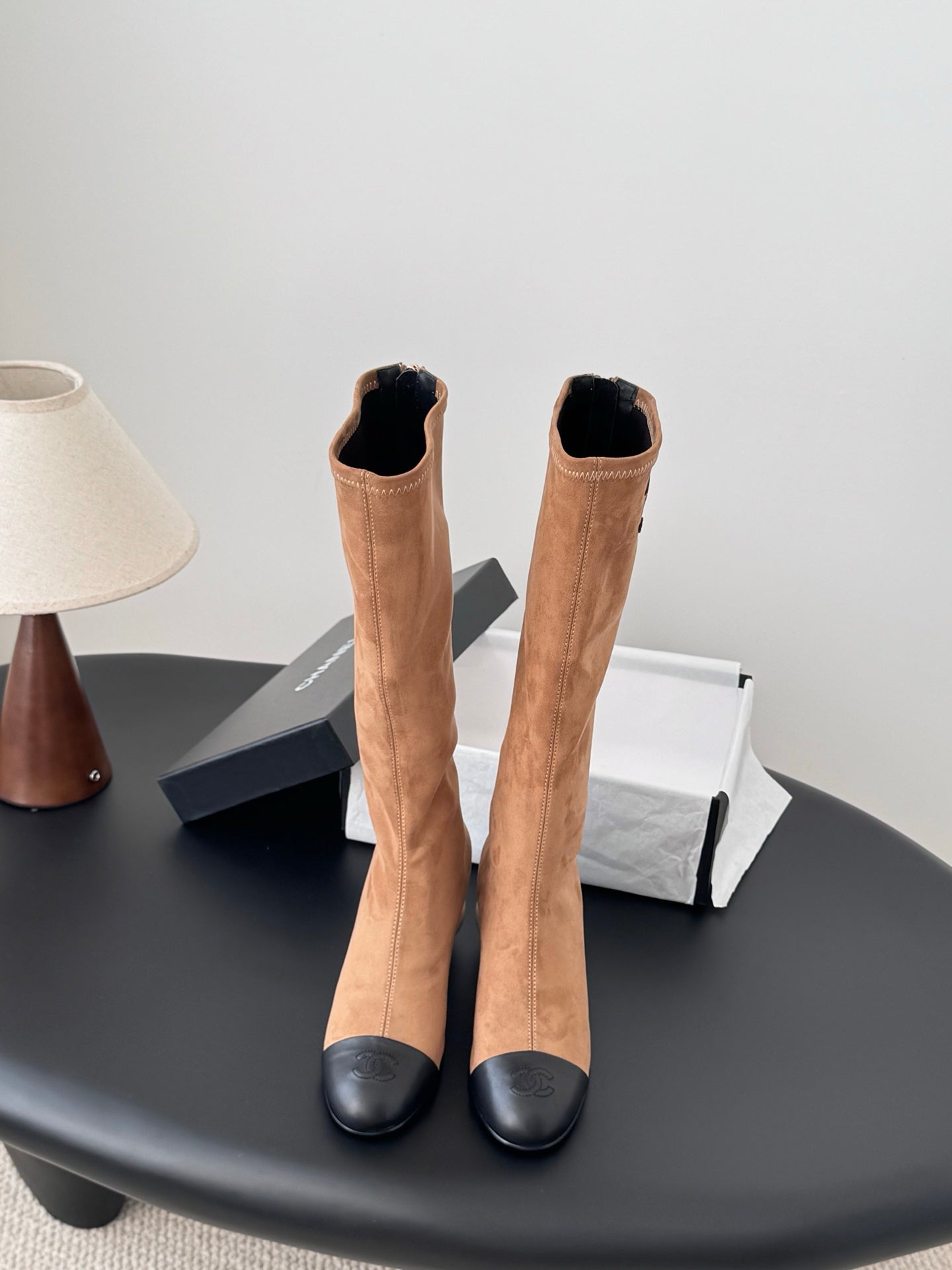 Chan 25fw horse riding boots