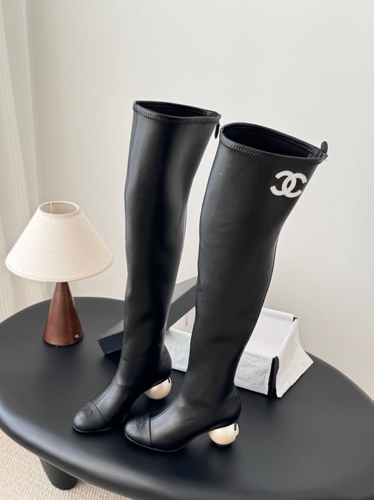 Chan 25fw over the knee boots