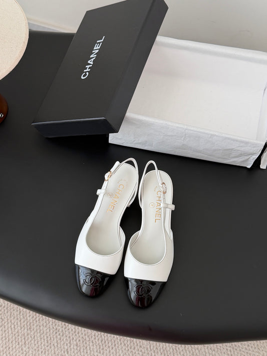 Chan 25fw slingback chunky mary jane shoes