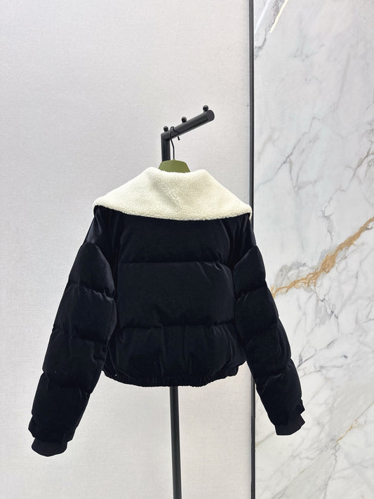 Gucc 25fw velvet down jacket