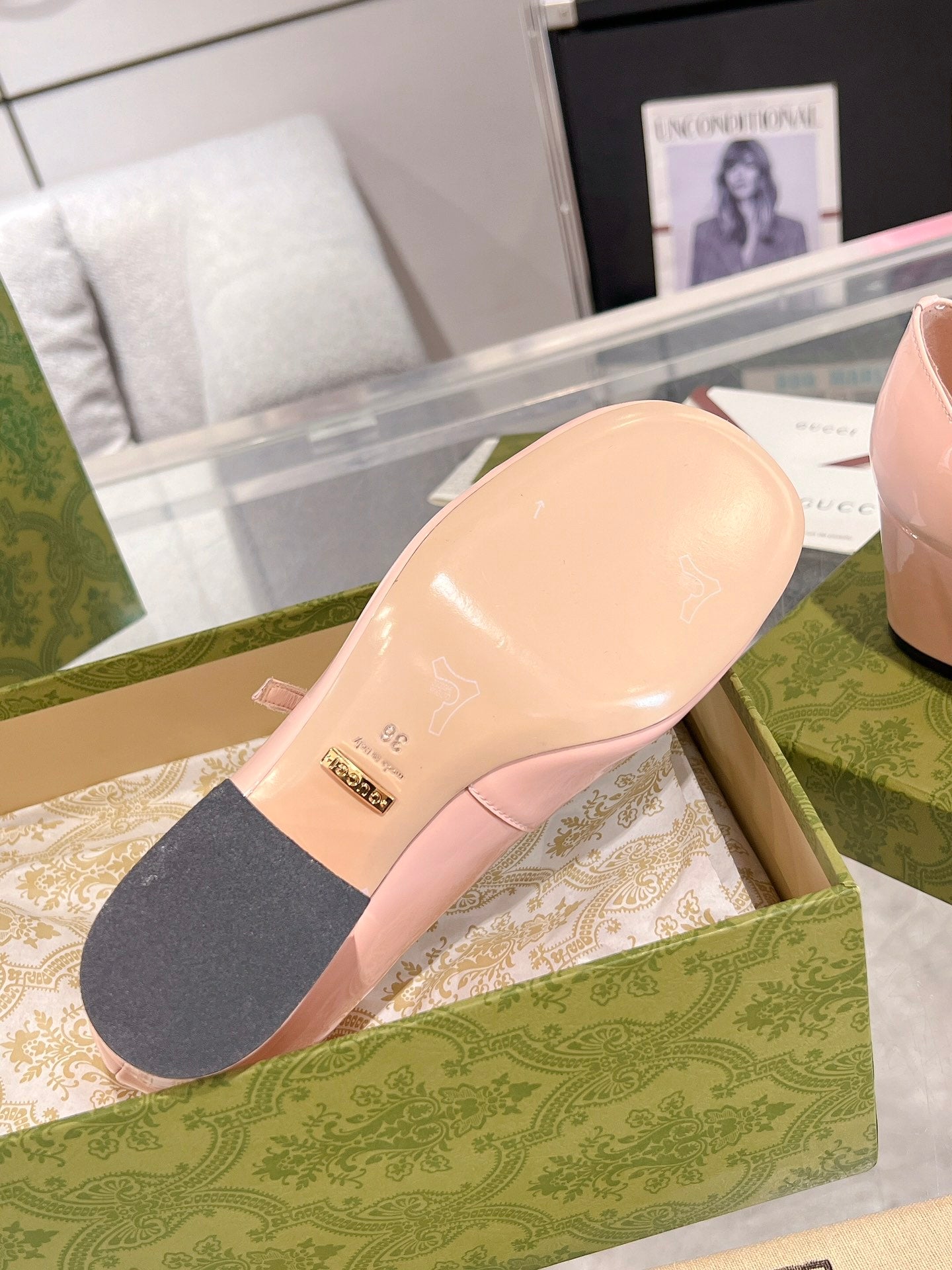 Gucc 26ss chunky heel