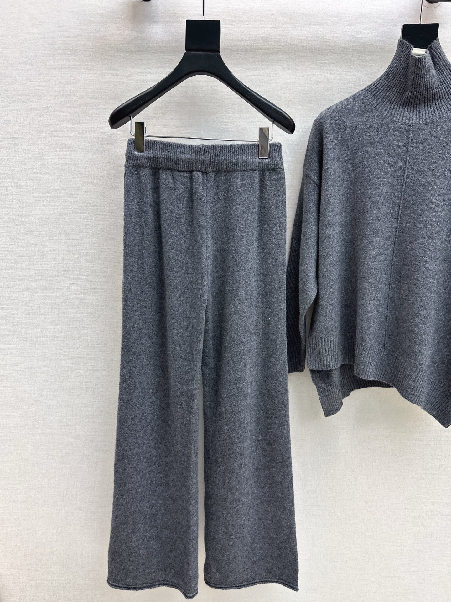 Max 25fw wool high neck+wide-leg pants outfit sets