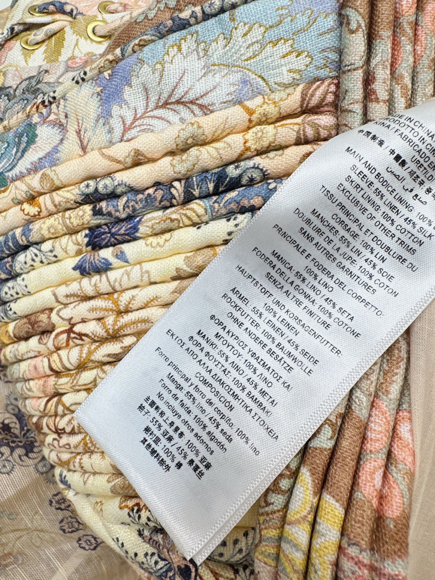 Zimm 26ss flower print dress