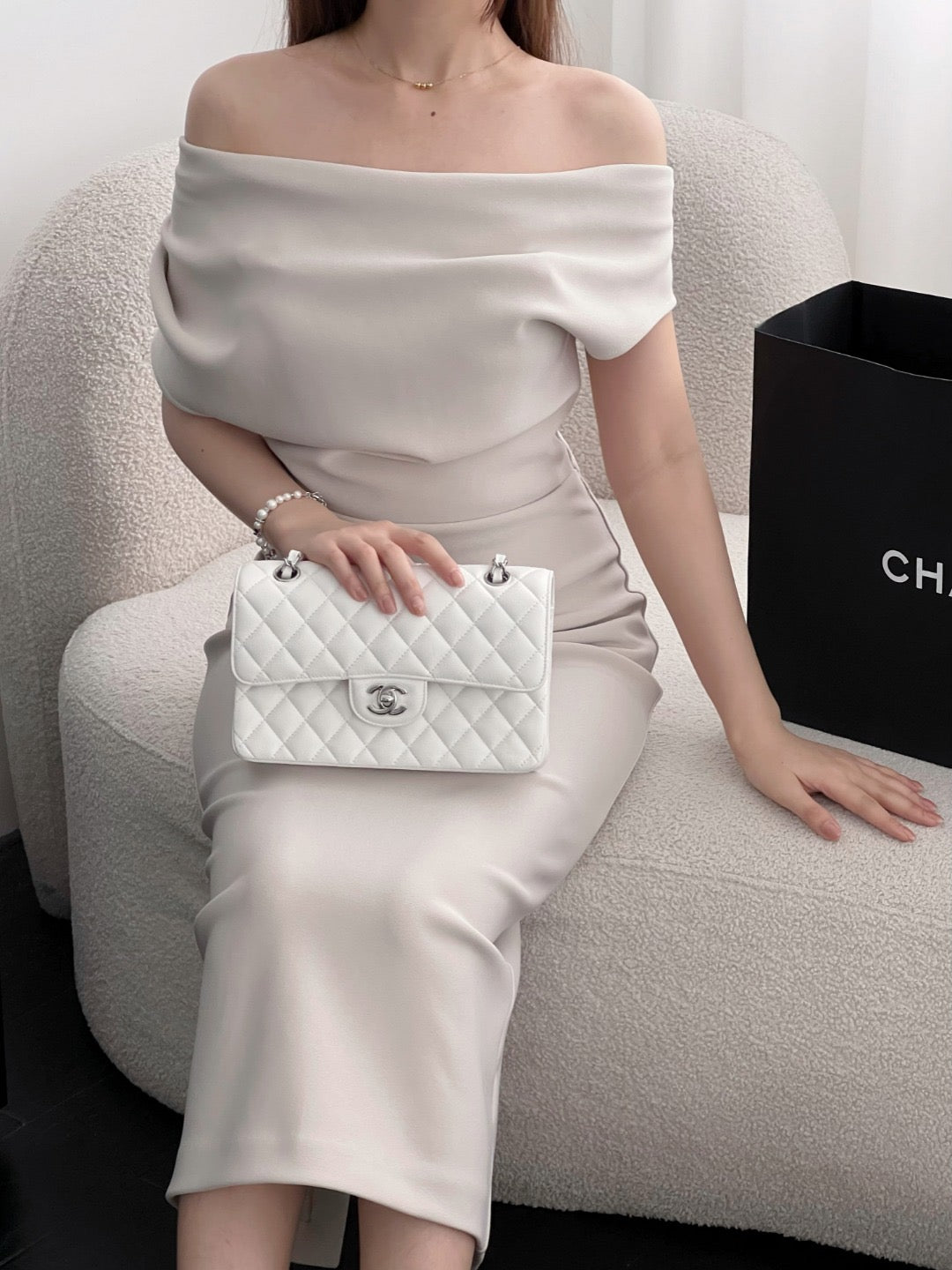 Chan cf23 chain shoulder bag