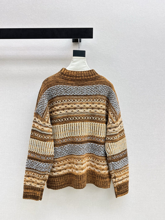 Loro 26ss fair isle knit sweater